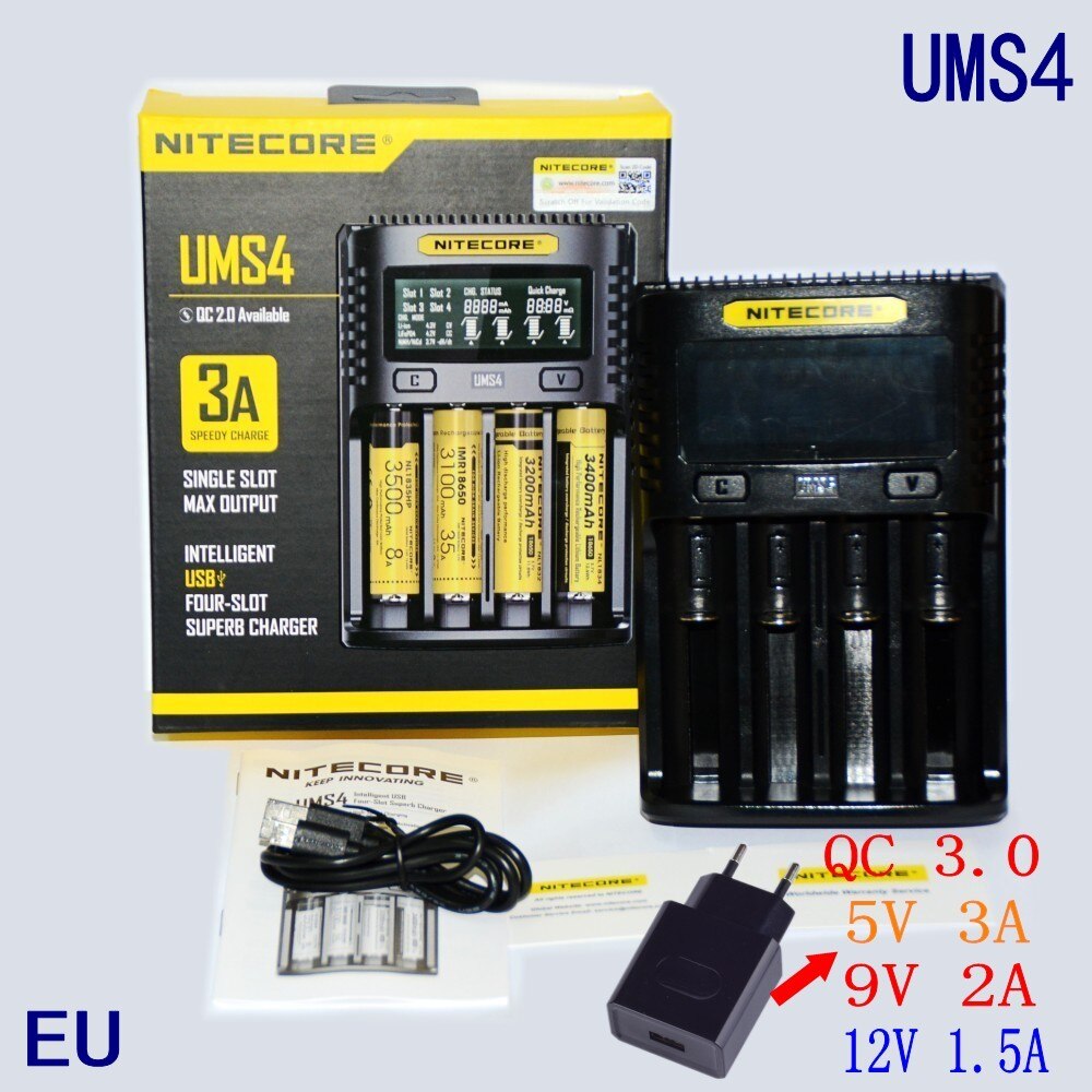 NITECORE UMS4 UMS2 VC4 LCD Ƭ ̿/IMR/INR/I..